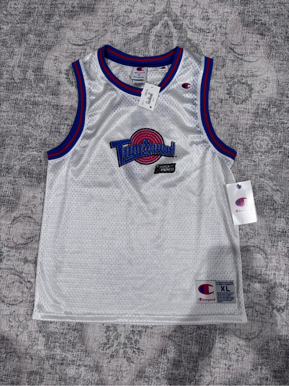 Champion Men's XL Space Jam Tune Squad Basketball Jersey Bugs #1